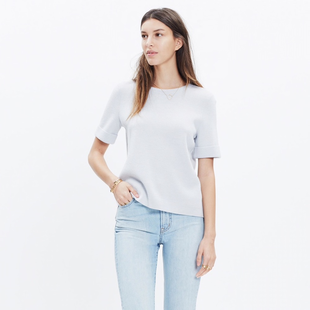 Short-Sleeve Sweater (Black)